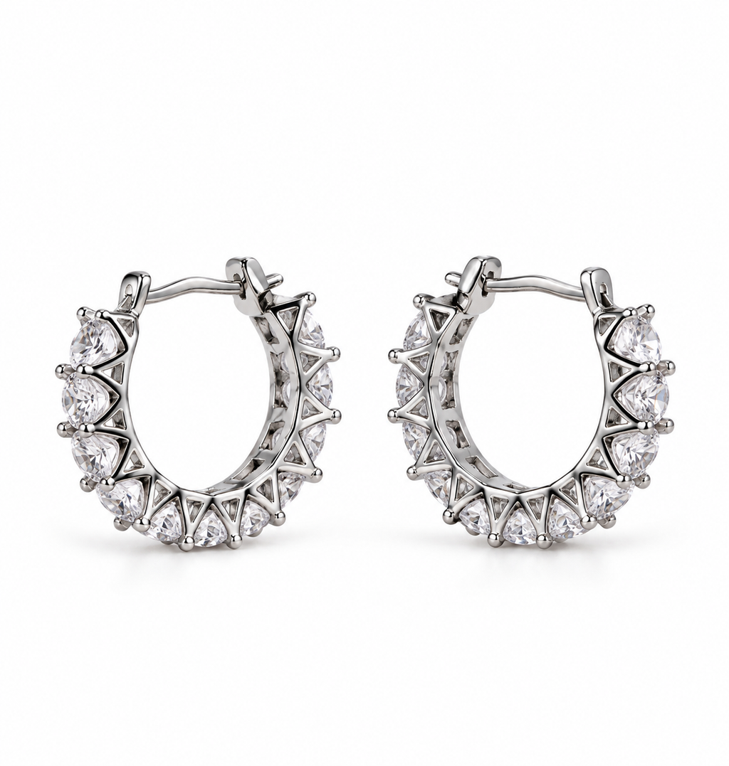 Radiance Hoop Huggie Earrings