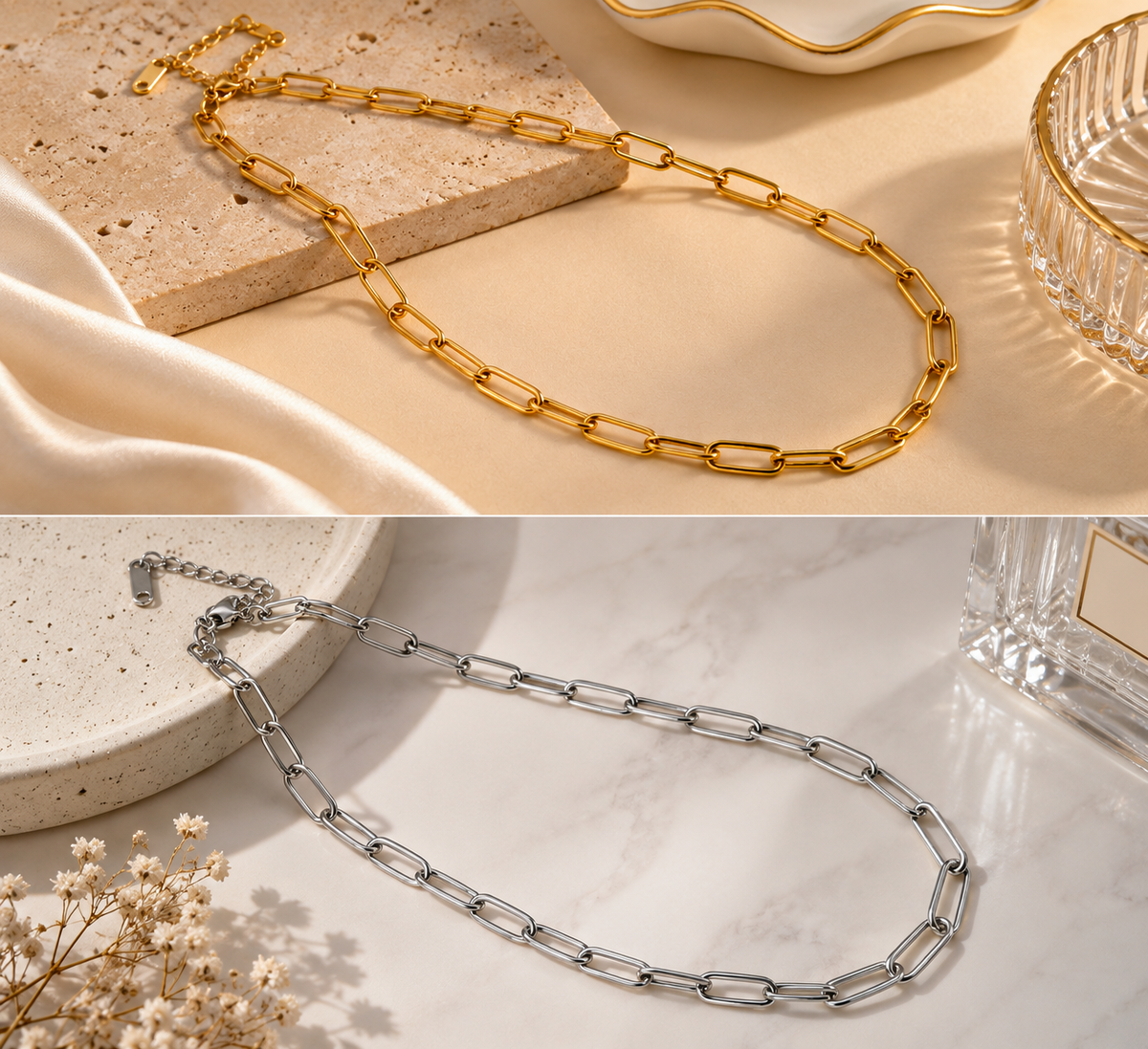 Paperclip Link Necklace