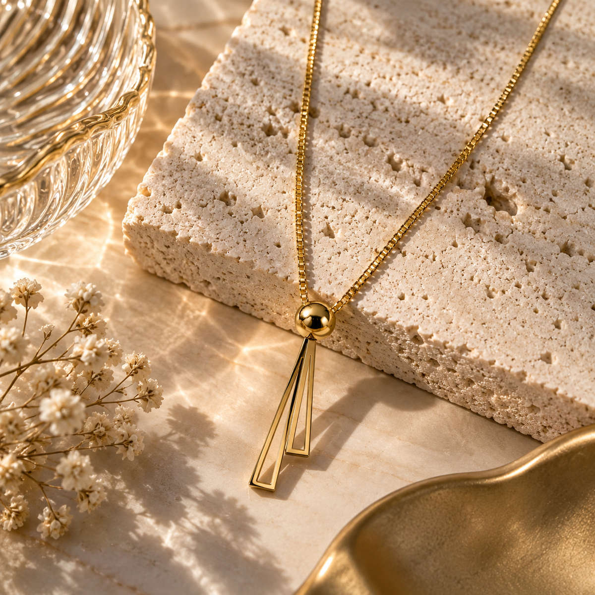 Golden Cascade Necklace