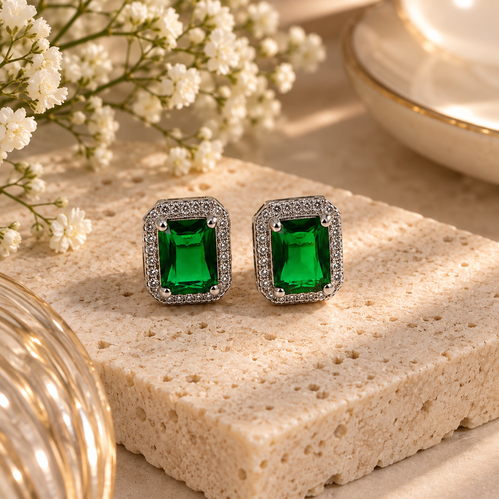 Diamond Glow Studs Earrings