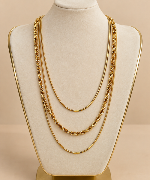 Aurelia Triple Layer Necklace