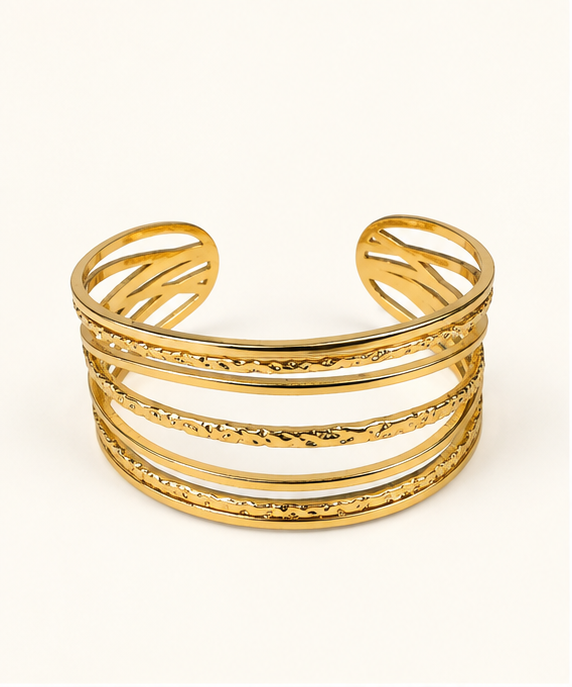 Five Ring Cuff Bracelet
