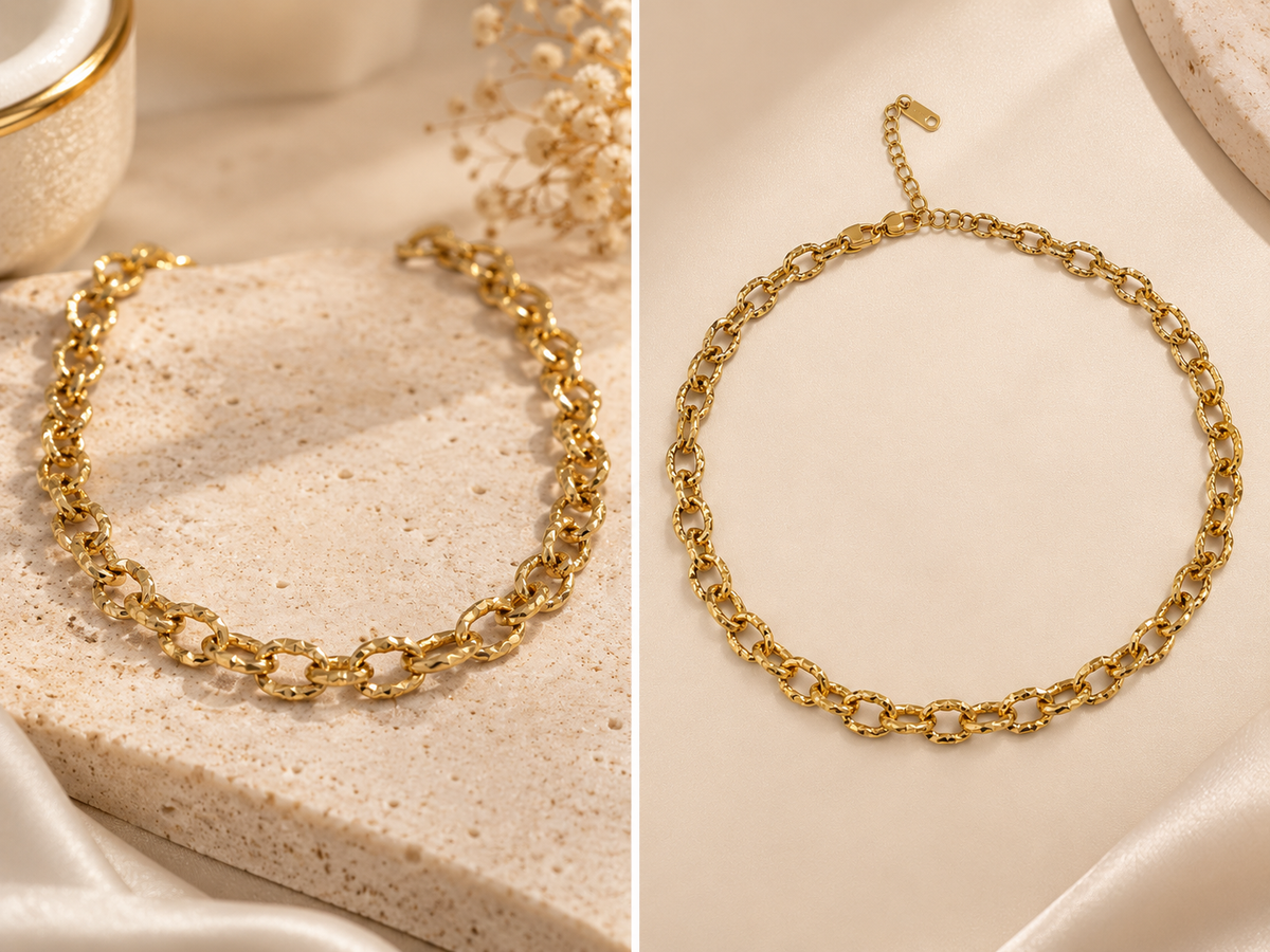 Rhinestone Layered Necklace