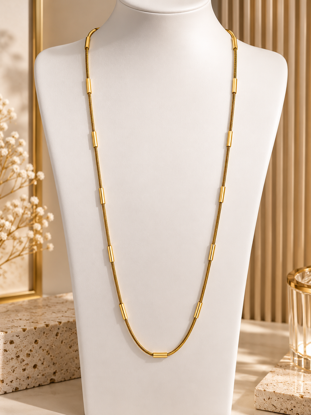 Solène Long Chain Necklace