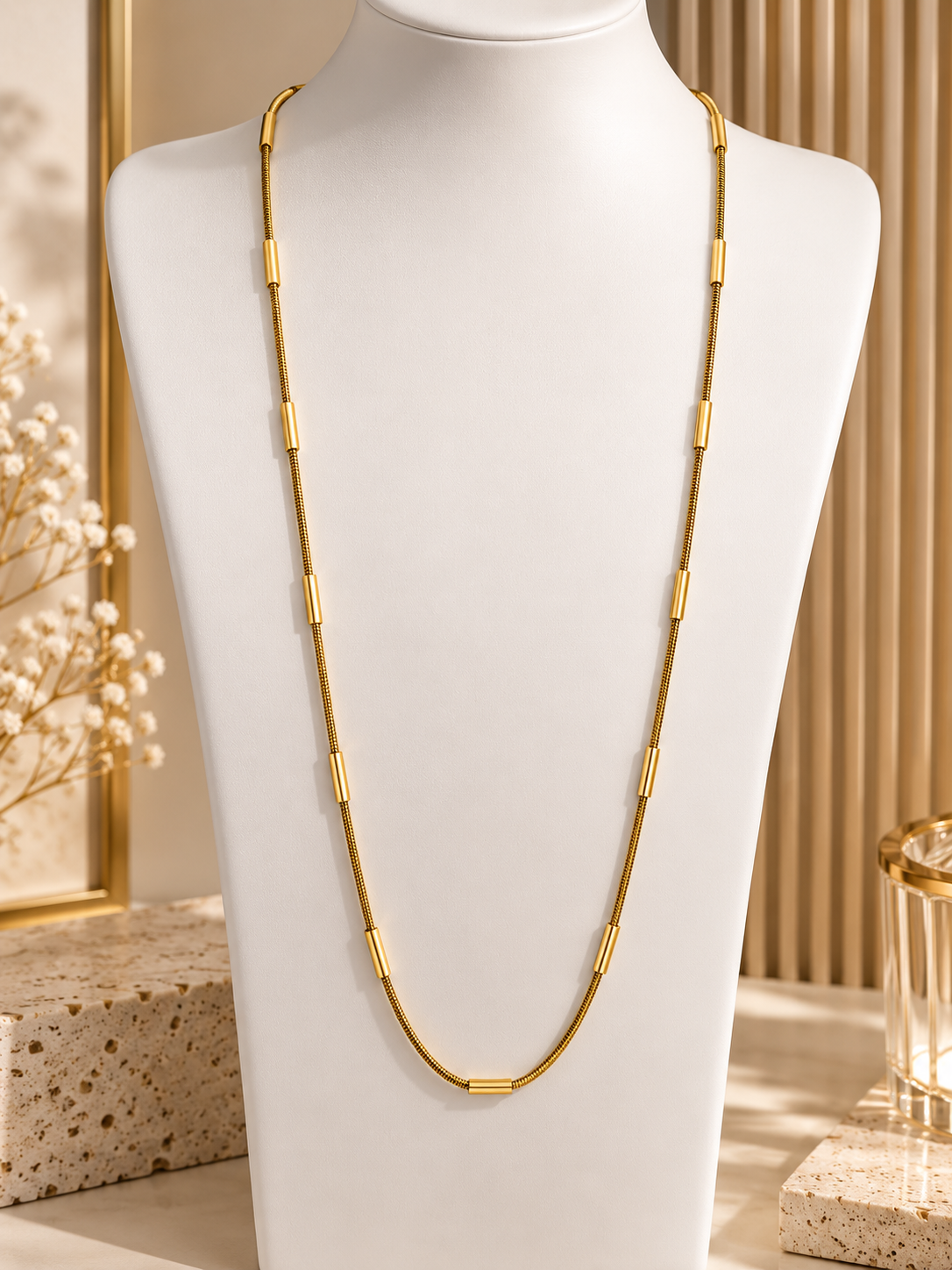 Solène Long Chain Necklace