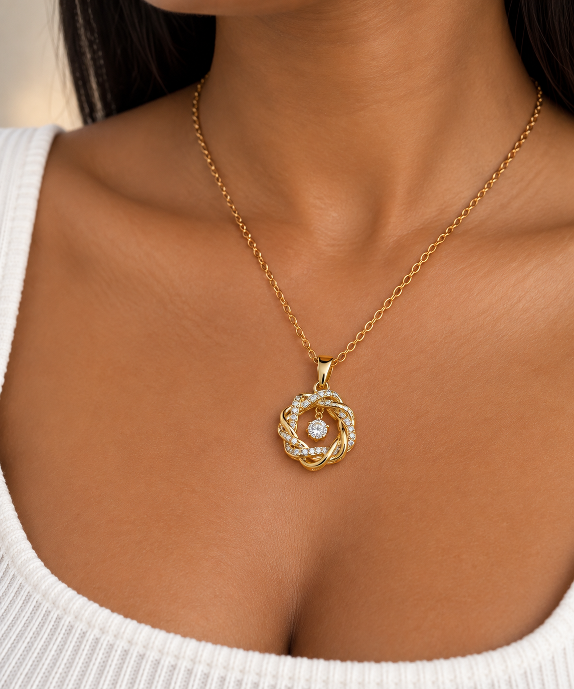 Pulsatile Heart-Hexagram Necklace