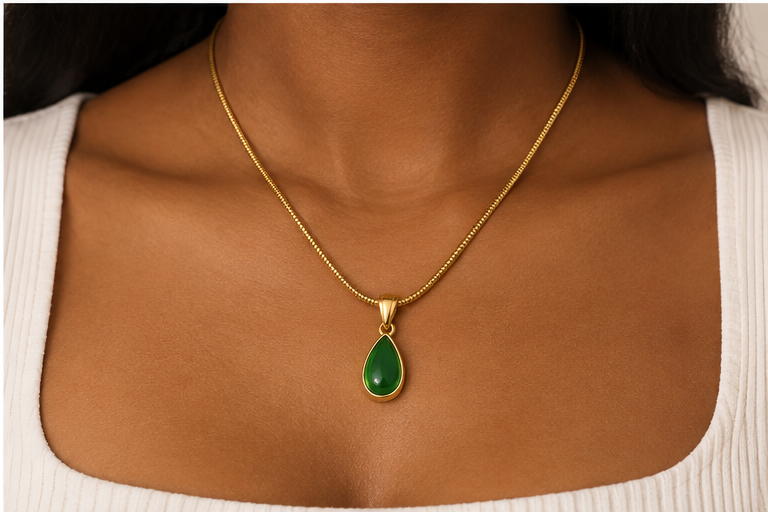 Bottom Water Drop Necklace