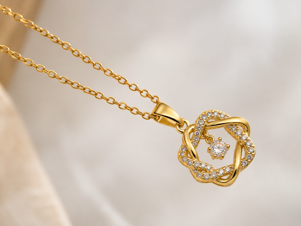 Pulsatile Heart-Hexagram Necklace
