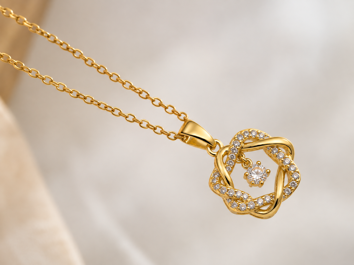 Pulsatile Heart-Hexagram Necklace
