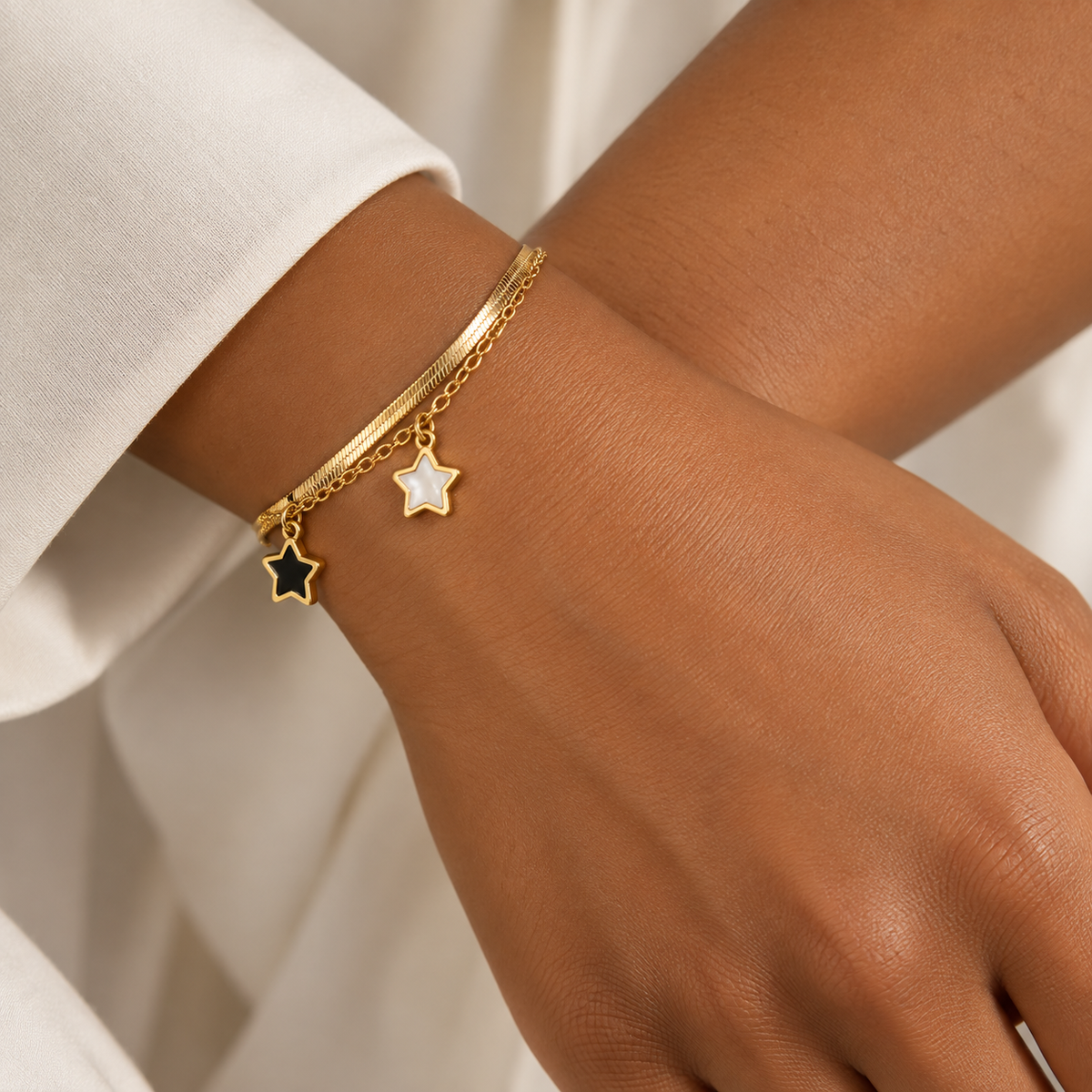 Celestial Star Layered Bracelet