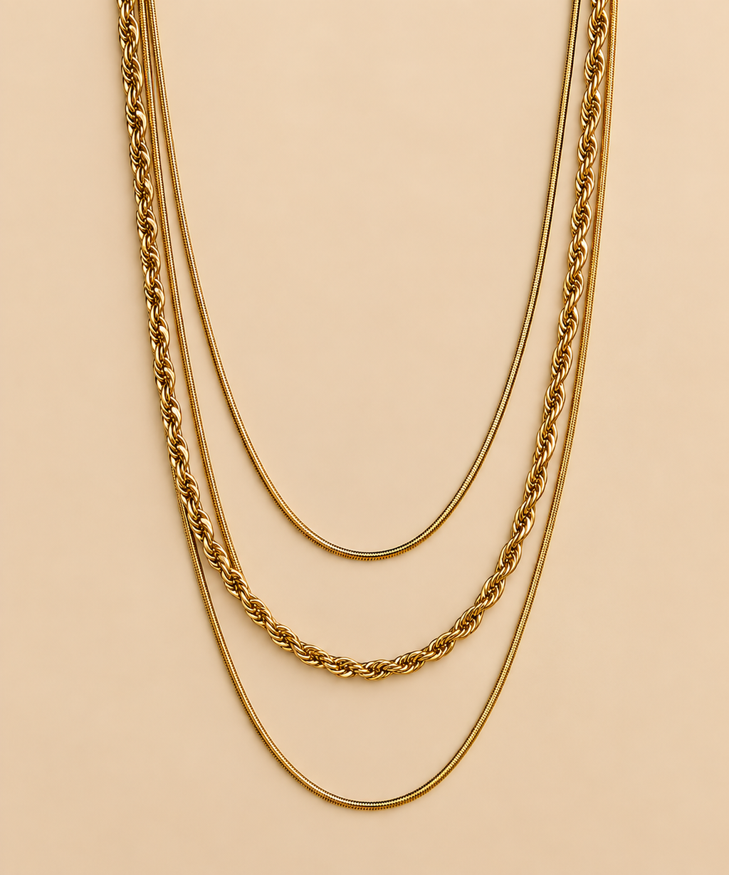 Aurelia Triple Layer Necklace