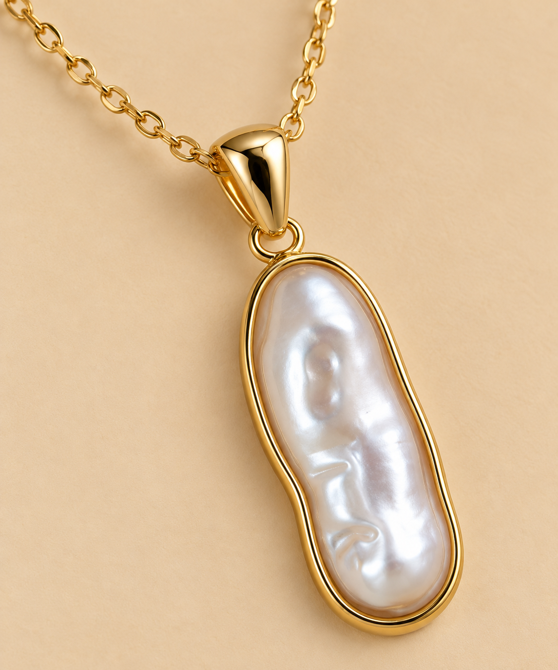 Baroque Pearl Pendant Necklace