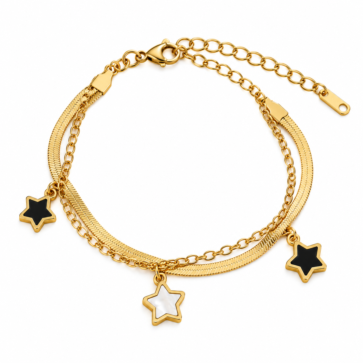 Celestial Star Layered Bracelet