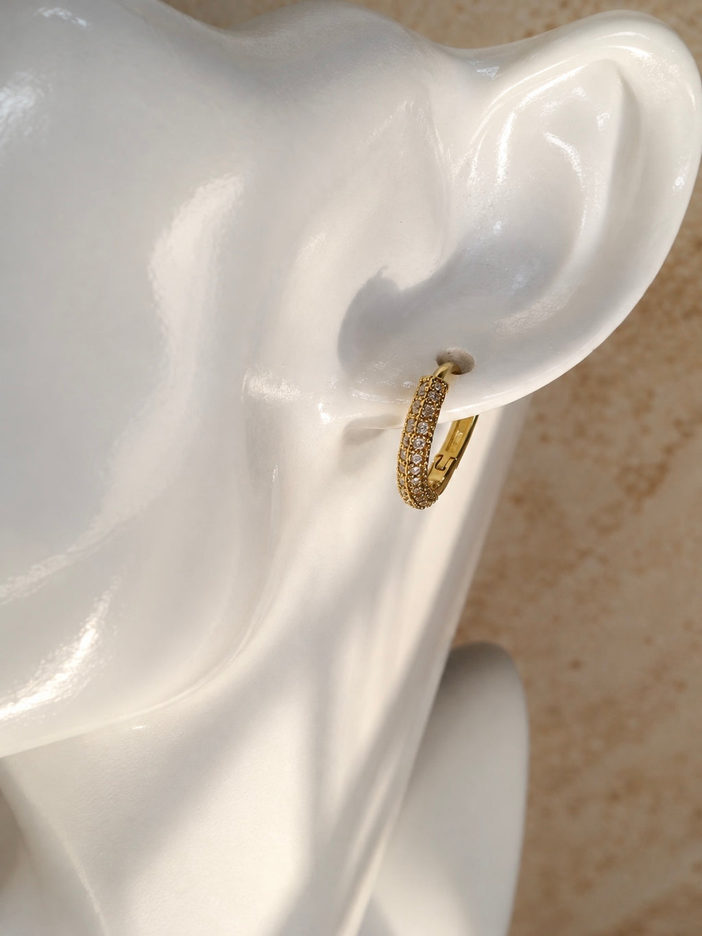 Golden Radiance Hoops